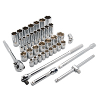 Jeu de douilles SAE, 38 Mcx, Prise de 1/2", Profond Duraquip Inc