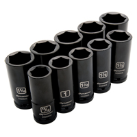 Jeu de douilles SAE, 10 Mcx, Chocs, Prise de 3/4", Profond Duraquip Inc
