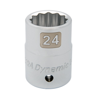 Douille m&eacute;trique, 19 mm, Prise 3/4", 12 pans Duraquip Inc