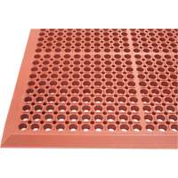 Tapis de s&eacute;rie Competitor, &agrave; fentes, 3' x 5' x 7/8", Orange, Caoutchouc naturel Duraquip Inc