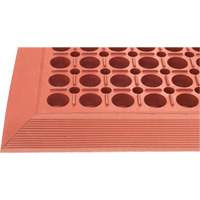 Tapis de s&eacute;rie Competitor, &agrave; fentes, 3' x 5' x 7/8", Orange, Caoutchouc naturel Duraquip Inc