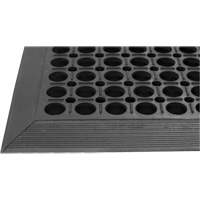 Tapis de s&eacute;rie Competitor, &agrave; fentes, 3' x 5' x 7/8", Noir, Caoutchouc naturel Duraquip Inc