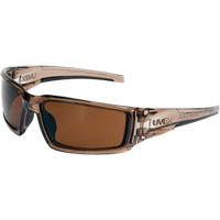 Uvex Hypershock Safety Glasses, Espresso Lens, Anti-Scratch/Polarized, ANSI Z87+ Duraquip Inc