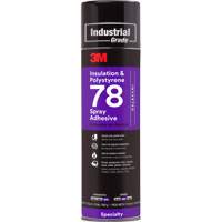 Polystyrene Foam Insulation 78 Spray Adhesive, 24 oz., Aerosol Can, Clear Duraquip Inc
