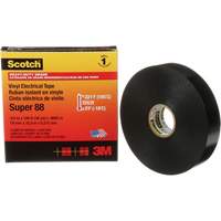 Ruban isolant Super 88 de calibre professionnel Scotch, 19 mm (3/4") la x 32,9 m (108') lo, 8,5 mils, Noir Duraquip Inc