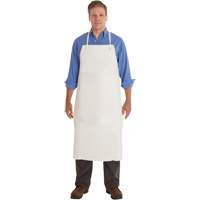 AlphaTec&reg; 56-101 PVC Apron, PVC/Vinyl, White, 33" W x 44" L Duraquip Inc