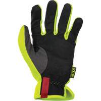 FastFit&reg; High-Visibility Work Gloves, Synthetic Palm, Size Medium/9 Duraquip Inc