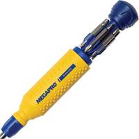 Original Stainless Steel 15-in-1 Multi-Bit Screwdriver, 8-37/50" L, Textured Handle Duraquip Inc