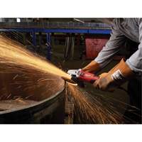 Small Lock-On Angle Grinder with Shroud Slide, 5", 12 A Duraquip Inc