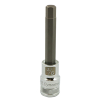 Longue douille &agrave; embout SAE, 3/8" x 3,94" lo, Prise 1/2" Duraquip Inc