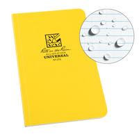 Livre reli&eacute; Field-Flex, Couverture souple, Jaune, 128 Pages, 4-5/8" , 7-1/4"  Duraquip Inc