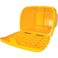 Salt & Sand Storage Bins, With Hasp, 21" x 27" x 26", 4.24 cu. ft., Yellow Duraquip Inc