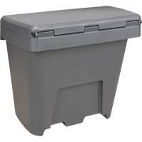 Salt & Sand Storage Bins, With Hasp, 21" x 27" x 26", 4.24 cu. ft., Grey Duraquip Inc