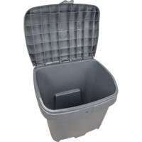 Salt & Sand Storage Bins, With Hasp, 21" x 27" x 26", 4.24 cu. ft., Grey Duraquip Inc