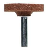 Vitrified Bond Mounted Points, W235, Aluminum Oxide, 1-1/2" Dia., 1/4" L, 60 Grit Duraquip Inc