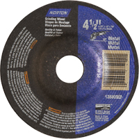 Meules &agrave; moyeu d&eacute;port&eacute; en m&eacute;tal, 4-1/2" x 1/4", Arbre 7/8", Oxyde d'aluminium, Type 27 Duraquip Inc