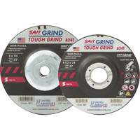 A24T Tough Grind Grinding Wheel, 5" x 1/4", 7/8" Arbor, Aluminum Oxide, Type 27 Duraquip Inc