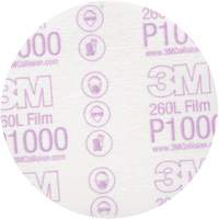 Disque de finition en pellicule Hookit, dia 5", Grain P1000, Oxyde d'aluminium Duraquip Inc