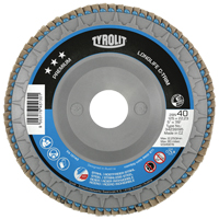 Heavy-Duty C-Trim Flap Disc, 6" x 7/8", Type 29, 40 Grit, Zirconium Duraquip Inc