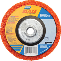 Disque &agrave; moyeu d&eacute;port&eacute; 4-1/2" non tiss&eacute; Blaze Rapid Strip, 4-1/2" dia., Grain Cors&eacute; Duraquip Inc