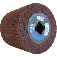 Pro-Line Surface Conditioning Drum, 4" Dia. x 4" W, 3/4" Arbor, Fine Grit, Aluminum Oxide Duraquip Inc