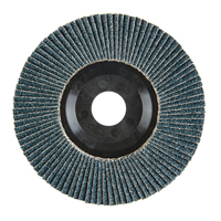 Flap Disc, 4-1/2" x 7/8", Type 27, 40 Grit, Zirconium Duraquip Inc