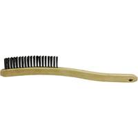 Brosse de nettoyage, Acier inoxydable, 3 x 19 rangs de fils, Longueur 13-11/16" Duraquip Inc