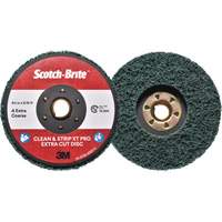Disque extra coupe  Clean and Strip  XT Pro Scotch-Brite, 4-1/2" dia., Grain Extra grossier, Oxyde d'aluminium Duraquip Inc