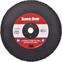 Disque extra coupe  Clean and Strip  XT Pro Scotch-Brite, 7" dia., Grain Extra grossier, Oxyde d'aluminium Duraquip Inc