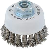 AllSteel Wire Brush, 3" Dia. x 5/8"-11 Arbor Duraquip Inc