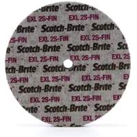 Scotch-Brite EXL Unitized Wheel, 6" x 1/4", 1/4" Arbor, Fine Grit, Silicon Carbide Duraquip Inc