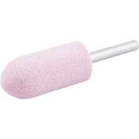 Vitrified Bond Mounted Point, A11, Aluminum Oxide, 7/8" Dia., 2" L, 80 Grit Duraquip Inc