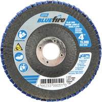 R884P BlueFire&reg; Conical Flap Disc, 4" x 5/8", Type 29, P60 Grit, Zirconia Alumina Duraquip Inc