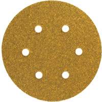 Gold Reserve A296 Paper Hook & Loop Vacuum Disc, 5" Dia., P220/Fine Grit, Aluminum Oxide, C-Weight Duraquip Inc