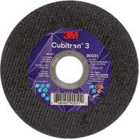 Meule &agrave; tronçonner Cubitron 3, 4-1/2" x 0,04", Arbre de 7/8", Type T1, C&eacute;ramique, 13 300 Tr/min Duraquip Inc