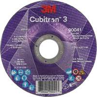 Meule &agrave; tronçonner Cubitron 3, 4-1/2" x 0,045", Arbre de 7/8", Type T27, C&eacute;ramique, 13 300 Tr/min Duraquip Inc
