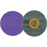 Disque en fibre Roloc Cubitron 3, 3" dia., Grain 60+, C&eacute;ramique Duraquip Inc
