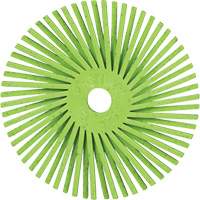 Brosse radiale en soies de pr&eacute;cision type A PN-RB Scotch-Brite , C&eacute;ramique, Grain 50+, 3" dia. Duraquip Inc