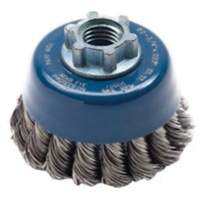 Knotted Wire Cup Brush, 2-3/4" Dia. x 5/8"-11 Arbor Duraquip Inc