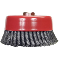 Knotted Wire Cup Brush, 6" Dia. x 5/8"-11 Arbor Duraquip Inc