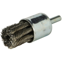 Stem Mounted Knotted Wire Brush, 3/4" Dia. x 1/4" Arbor Duraquip Inc