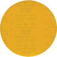 Hookit Gold Abrasive Disc 09260, 6" Dia., 600 Grit, Aluminum Oxide, C-Weight Duraquip Inc