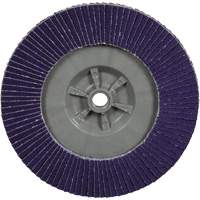 Disque &agrave; lamelles plate 1169F Cubitron 3 &agrave; changement rapide, 6" x 5/8"-11, Type T27, Grain 80+, C&eacute;ramique Duraquip Inc