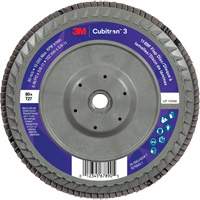 Disque &agrave; lamelles plate 1169F Cubitron 3 &agrave; changement rapide, 6" x 5/8"-11, Type T27, Grain 80+, C&eacute;ramique Duraquip Inc