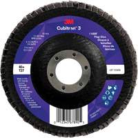 Disque &agrave; lamelles plate 1169F Cubitron 3, 4-1/2" x 7/8", Type T27, Grain 40+, C&eacute;ramique Duraquip Inc