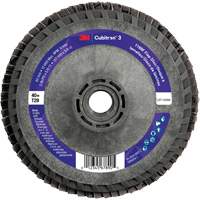Disque &agrave; lamelles conique 1169F Cubitron 3 &agrave; changement rapide, 5" x 5/8"-11, Type T29, Grain 40+, C&eacute;ramique Duraquip Inc