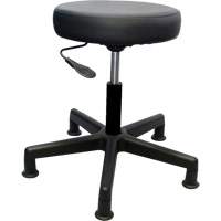 900 Series Task Stool, Stationary, Adjustable, 16" - 22", Vinyl Seat, Black Duraquip Inc