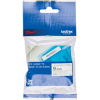 Label Tape, 9 mm x 26-1/4', Black on White Duraquip Inc