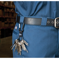 Porte-clés à mousqueton, Métal en alliage de zinc, Câble 4-1/2", Fixation Mousqueton OK369 | Duraquip Inc