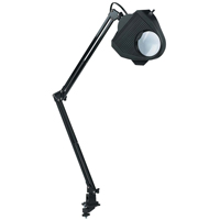 Lampe de travail avec loupe, 60 W, Fluorescent/Incandescente/DEL, Pince, Col 40", Noir OM130 | Duraquip Inc